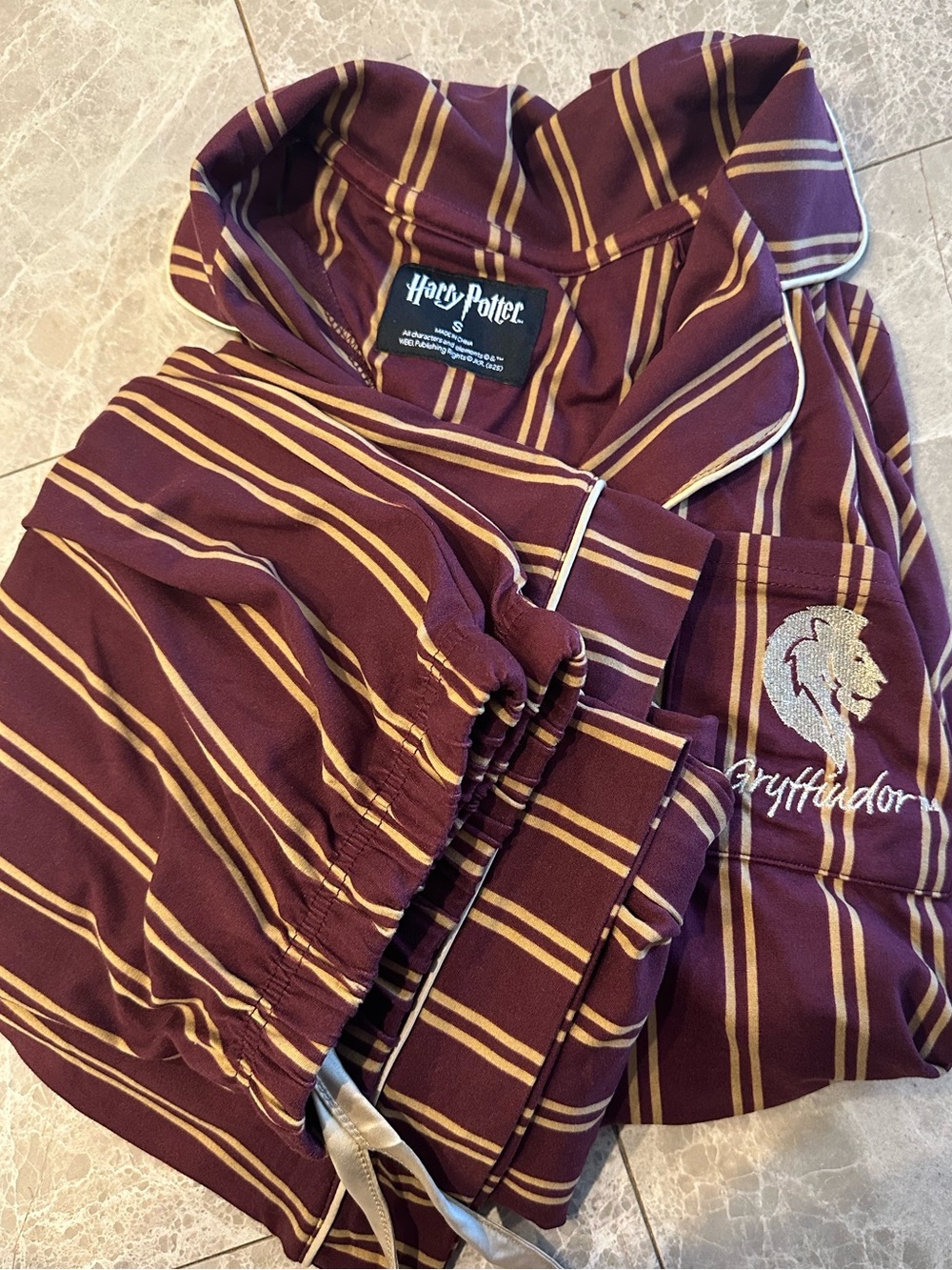 Harry Potter Gryffindor women’s Striped Pajama set
